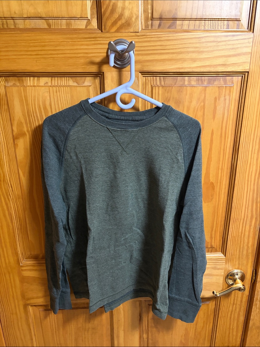 L.L.Bean Olive Crewneck Pullover